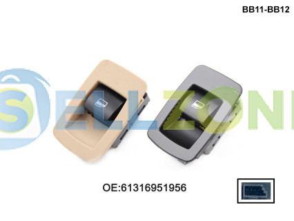 Κουμπιά ηλεκτρικών παραθύρων σε διαφορετικά χρώματα για BMW E60 E61 5 Series - BB11 BB12